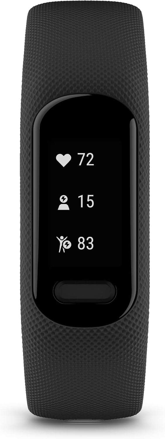 Garmin vívosmart® 5, Fitness Tracker, Long-Lasting Battery, Simple Design, Black