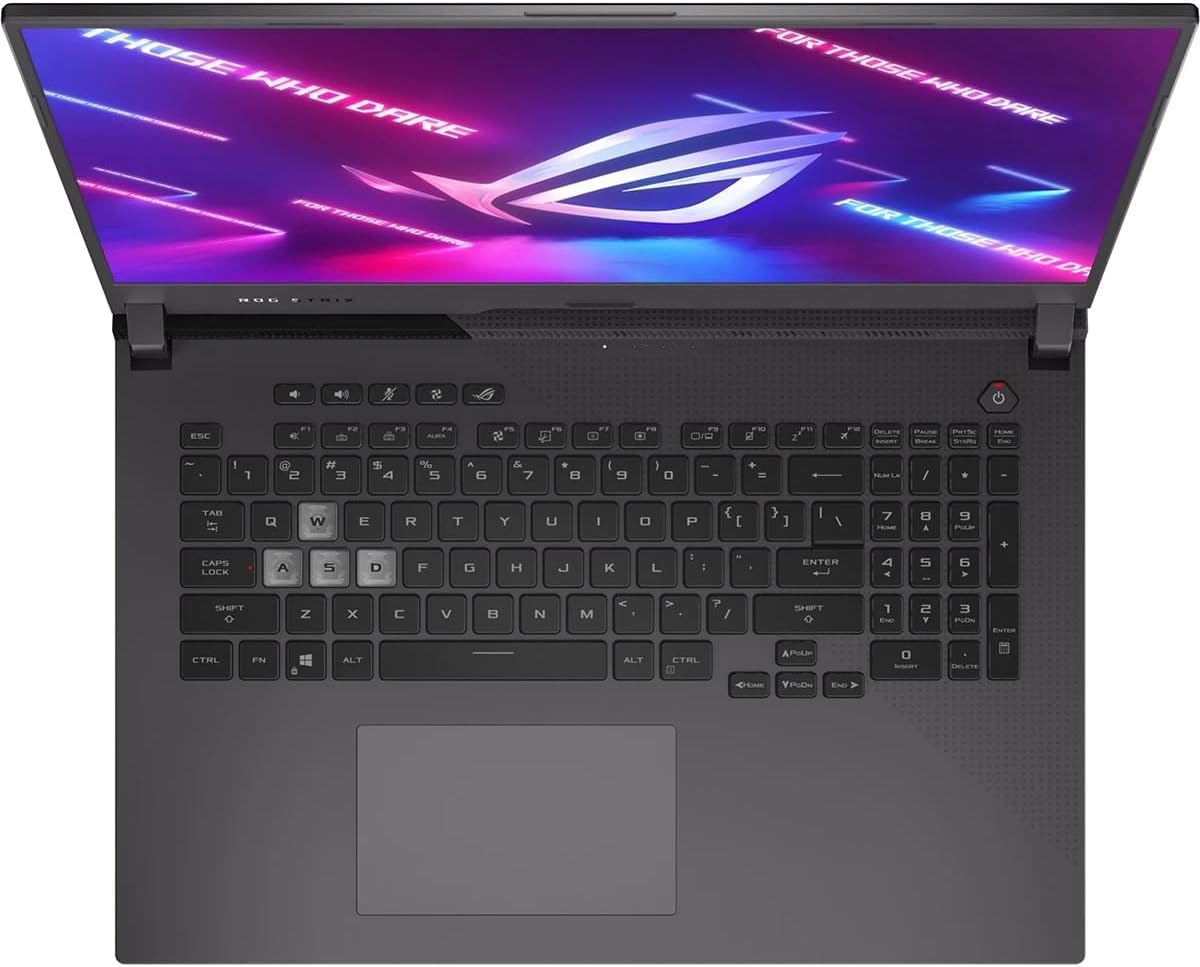ASUS ROG Strix G17 (2022) Gaming Laptop, 17.3â€ 144Hz IPS FHD Display, NVIDIA GeForce RTX 3050 GPU, AMD Ryzen 7 6800H Processor, 16GB DDR5 RAM, 512GB SSD, RGB Keyboard, Windows 11, G713RC-RS73