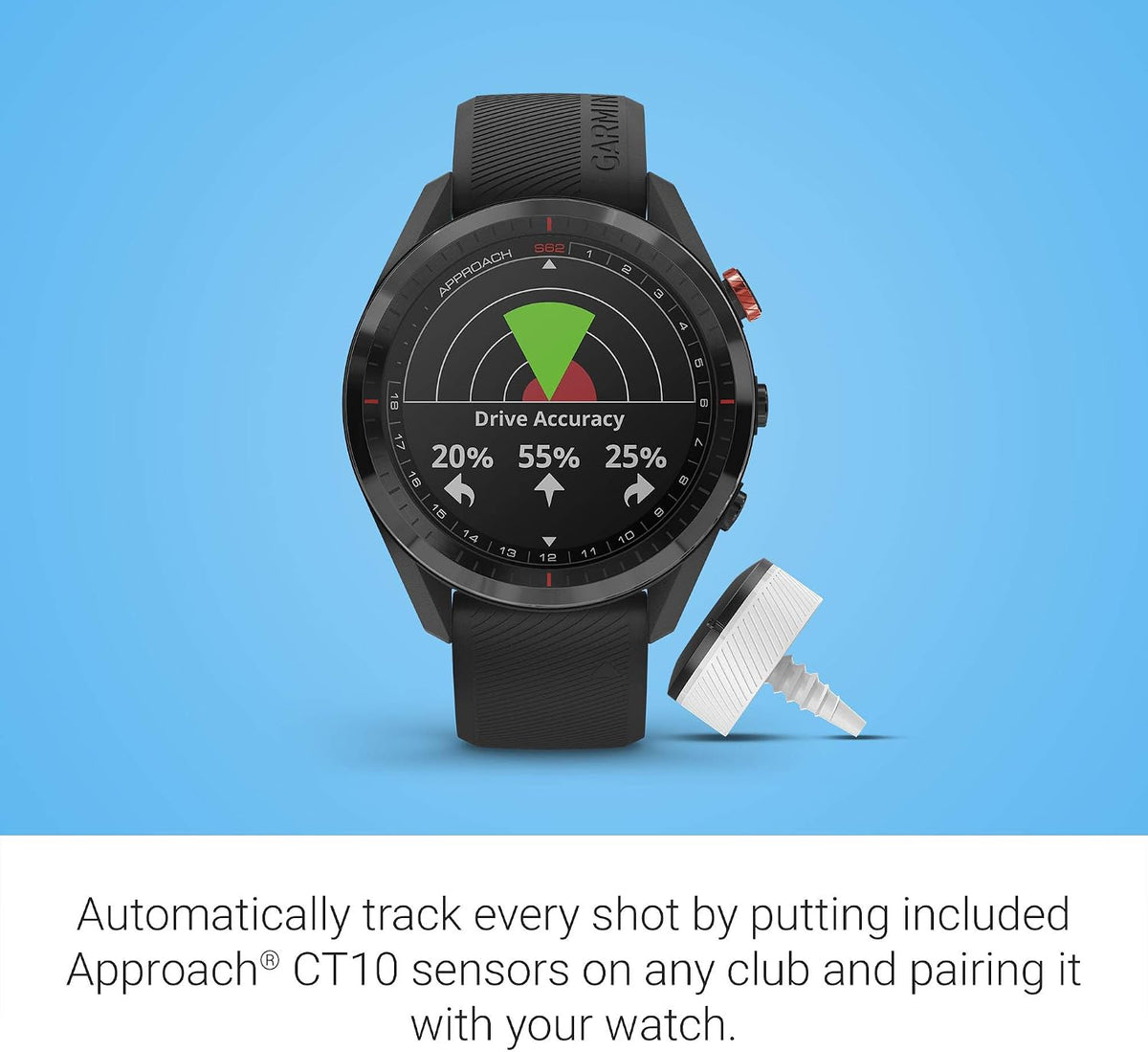 Garmin Approach S62, Premium Golf GPS Watch, Built-in Virtual Caddie
