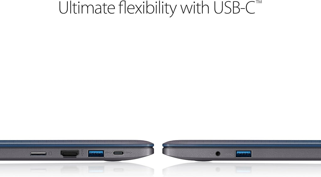 ASUS L203MA-DS04 VivoBook L203MA Laptop, 11.6' HD Display, Intel Celeron Dual Core CPU, 4GB RAM, 64GB Storage, USB-C, Windows 10 Home In S Mode, Up To 10 Hours Battery Life, One Year Of Microsoft 365