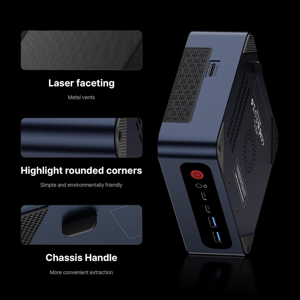 BOSGAME M4 Plus Mini PC Gaming, AMD Ryzen 9 7940HS (up to 5.2GHz) 32GB DDR5 1TB PCIe4.0 SSD Mini Computer, Mini PC 4K Display USB4 & Oculink, 2.5G Dual LAN, WiFi 6, BT5.2