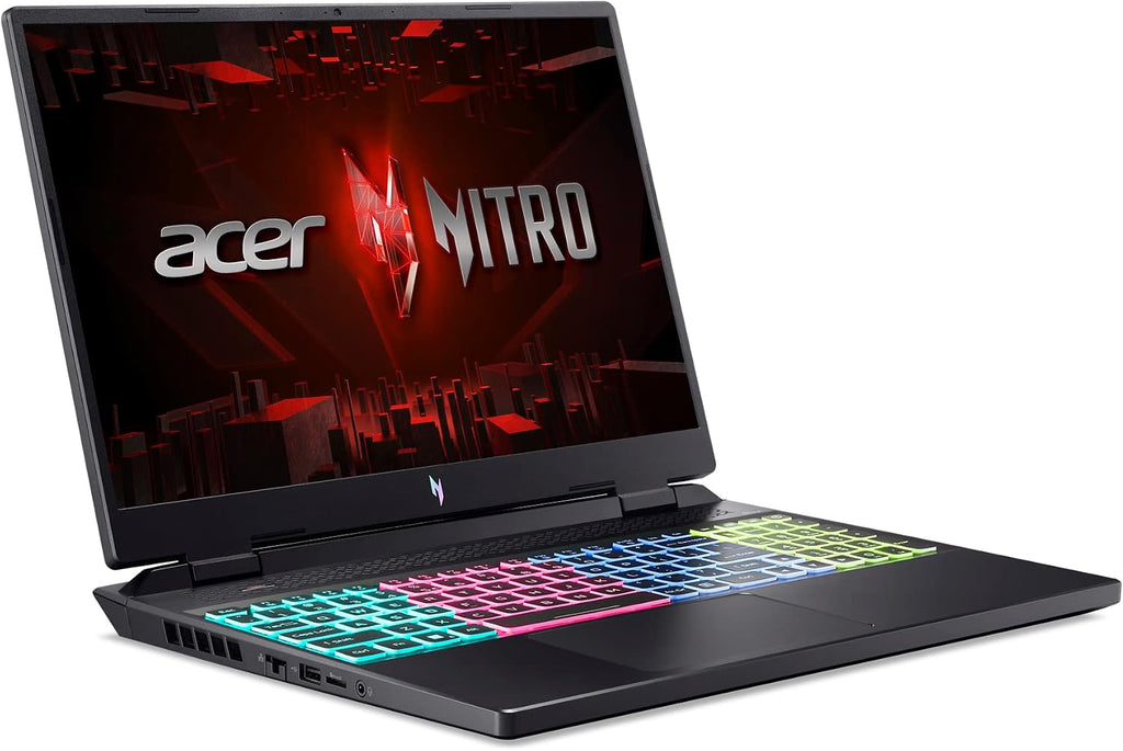 Acer Nitro 16 Gaming Laptop | AMD Ryzen 5 7640HS Hexa-Core CPU | NVIDIA GeForce RTX 4050 Laptop GPU | 16' WUXGA 165Hz IPS Display | 8GB DDR5 | 512GB Gen 4 SSD | WiFi 6E | RGB Backlit KB | AN16-41-R148