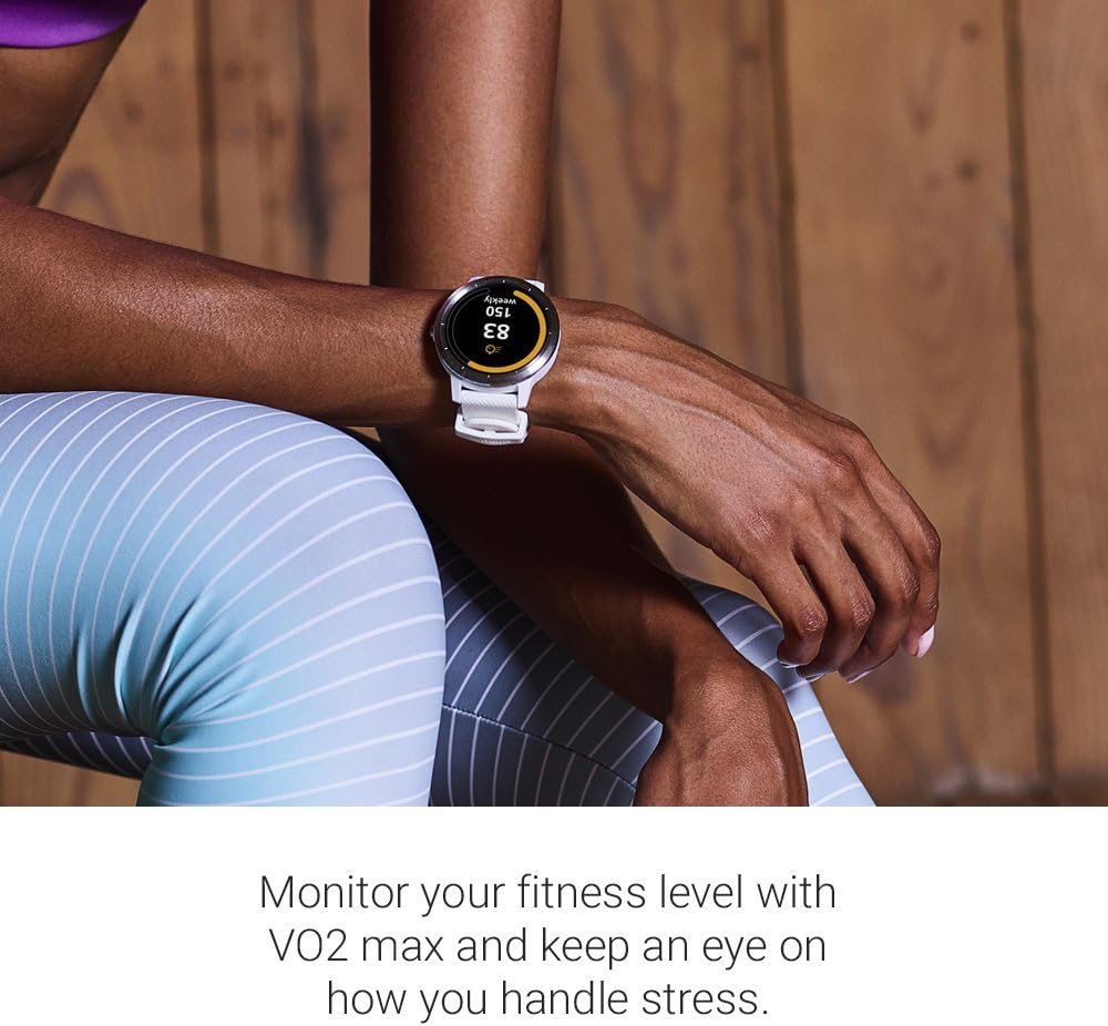 Garmin vívoactive 3 GPS Smartwatch - White & Stainless (Renewed)