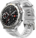 Amazfit Refurbished T-Rex 3 Rugged Military Smart Watch 48mm, GPS, Offline Maps, 100m Water-Resistant, Outdoor Fitness Smartwatch for Men, 170 Sport Modes, AI, Voice Control, Renewed (Grey)