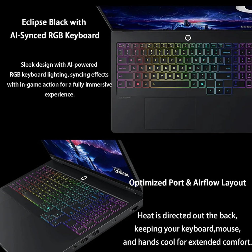 Lenovo Legion Pro 5i Gen 10 Gaming Laptop 2025 - Intel Ultra 9 275HX, NVIDIA RTX 5070Ti(12GB GDDR7), 16' WQXGA OLED 165Hz Display, RGB Backlit, Wi-Fi 7, Win 11 Pro, w/Accessories, 32GB RAM, 1TB SSD