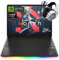 HP Omen 16 2K 144Hz Gaming Laptop,16-Core AMD Ryzen 9 8940HX(Beat Intel i9-14900HX), 32GB DDR5 RAM 1TB SSD, NVIDIA GeForce RTX 5060, Backlit, Wi-Fi 6E, Win 11 Pro, Bundle with Accessory