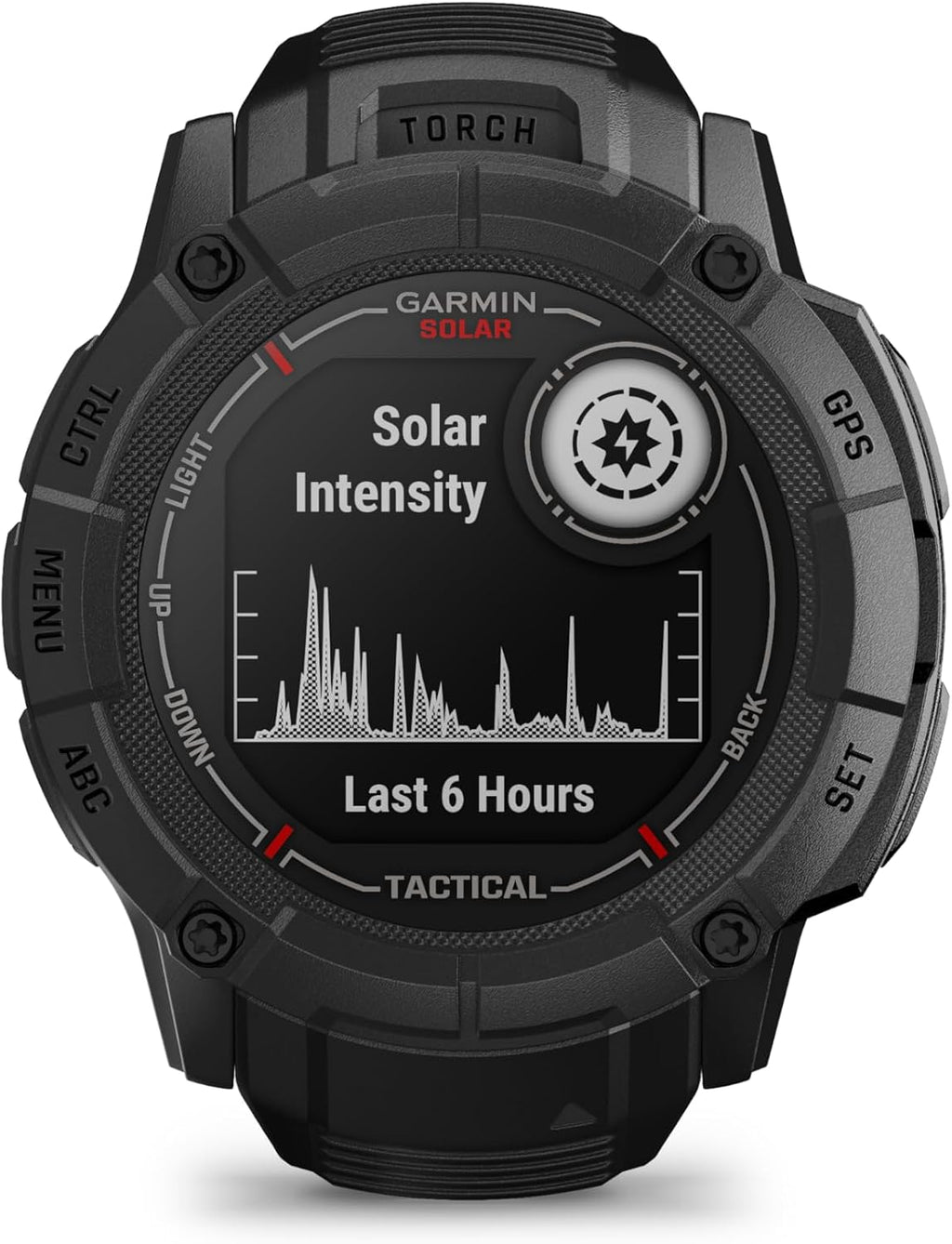 Garmin Instinct 2X Solar - Tactical Edition, Rugged GPS Smartwatch, Built-in Flashlight, Ballistics Calculator, Solar Charging Capability, Black (Renewed)