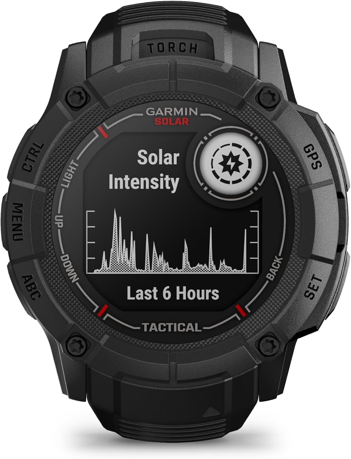 Garmin Instinct 2X Solar - Tactical Edition, Rugged GPS Smartwatch, Built-in Flashlight, Ballistics Calculator, Solar Charging Capability, Black (Renewed)