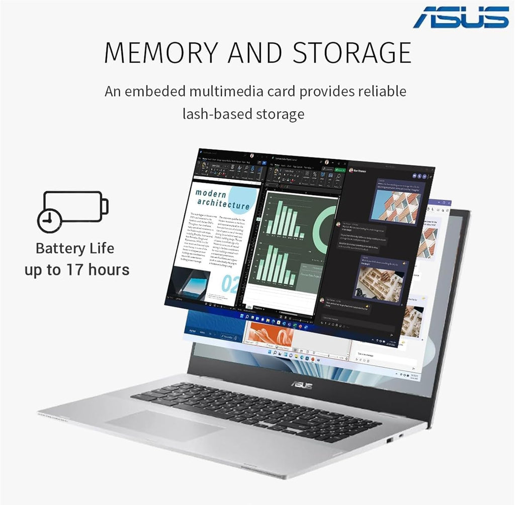 ASUS Chromebook 14 inch Laptop - Google Chromebook School Student - 8Core MediaTek Kompanio 520 - FHD Display - USB C - Wi-Fi 6-15hours Battery Life - 2024 (4GB RAM | 192GB Storage), Black