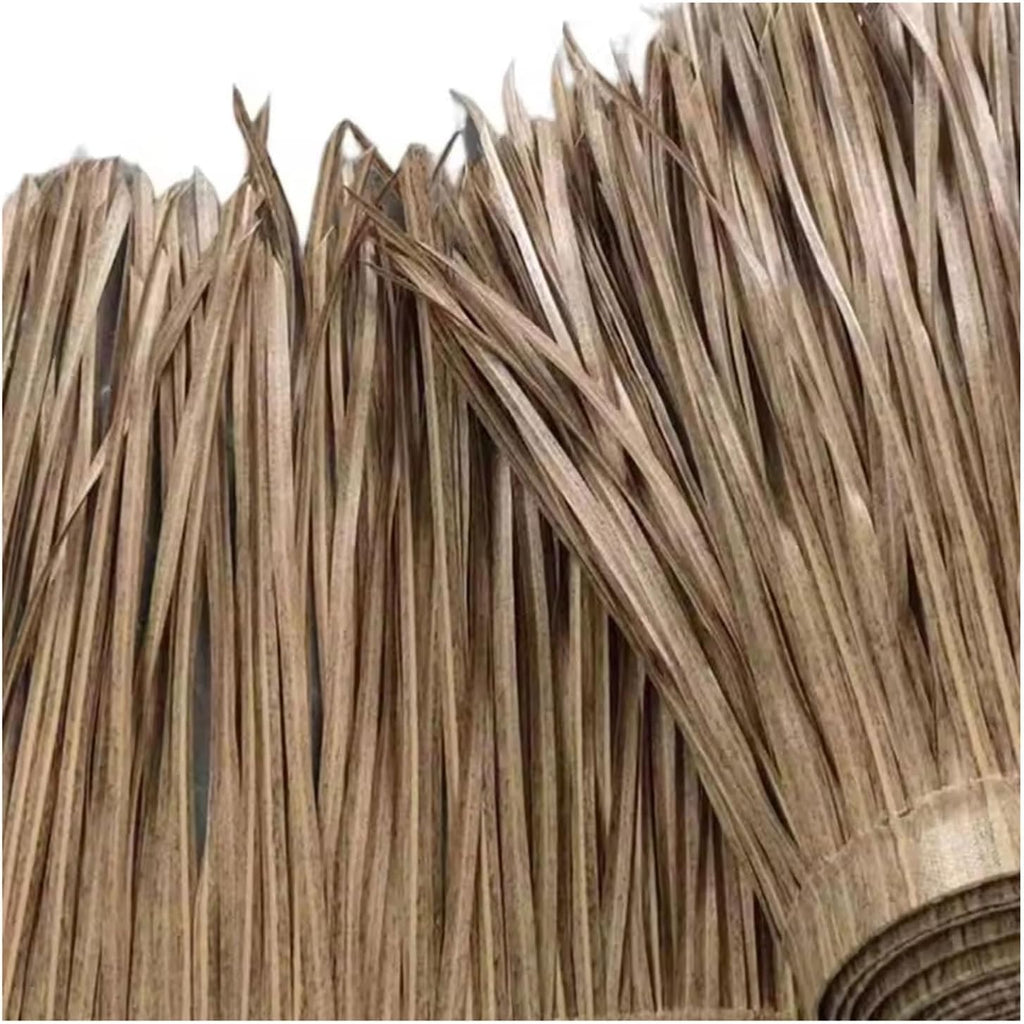 Artificial Straw Roof Thatch Roll For Roof Decoration, Palm Leaf Style Synthetic Roofing Material For Outdoor Umbrella, Garden Pavilion, And Patio Bar Shade, UV Resistant And Durable(1.64x32.8ft)