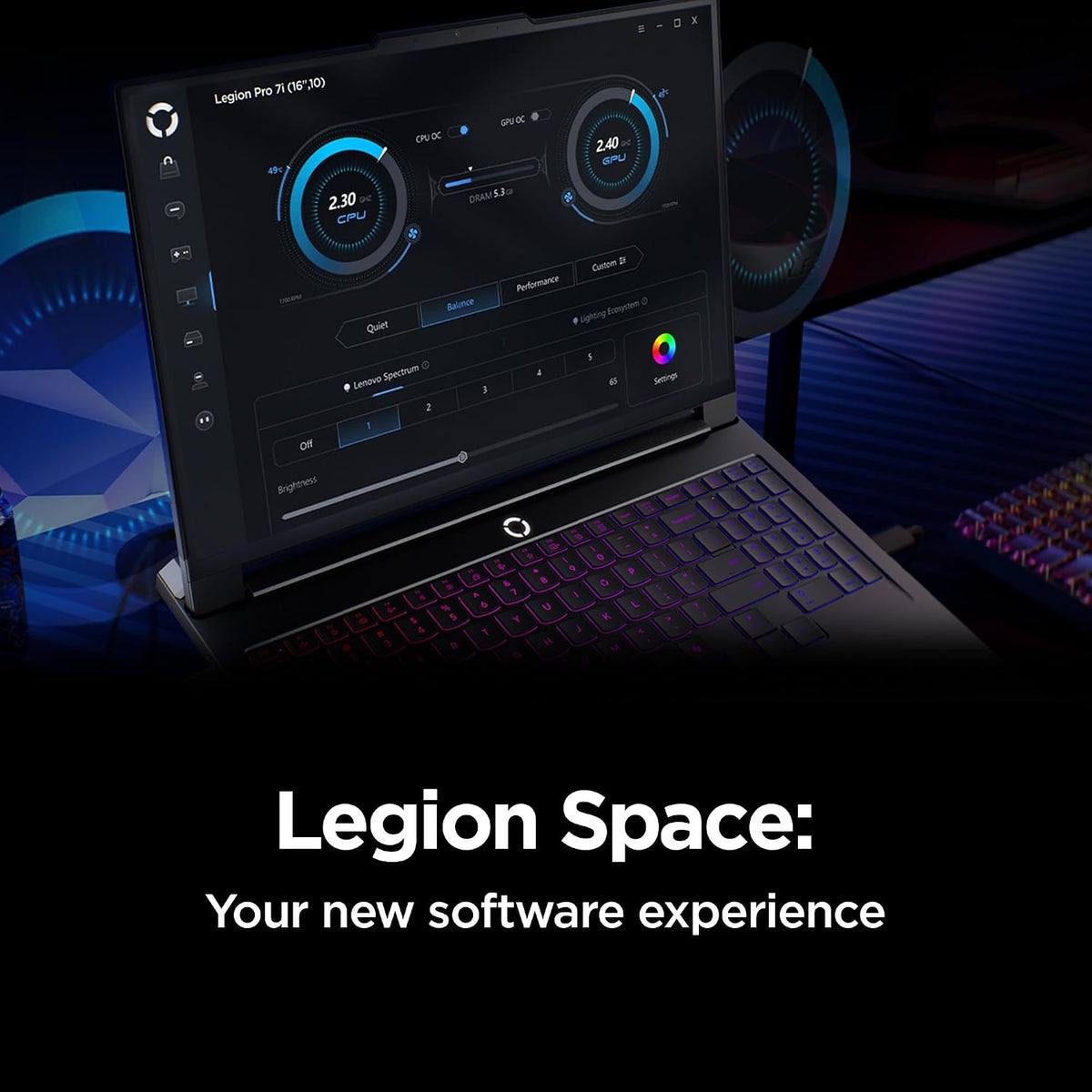 Lenovo Legion Pro 7i – AI-Powered Gaming Laptop – Intel® Core Ultra 7 255HX – 16' WQXGA PureSight OLED Display – 240Hz – NVIDIA® GeForce RTX™ 5070 Ti – 32GB Memory – 1TB Storage – PC GamePass