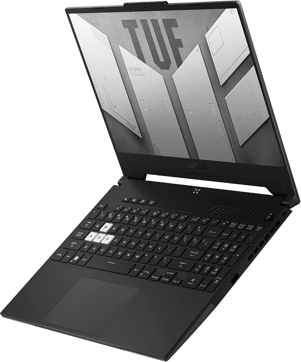ASUS TUF Dash 15 (2022) Gaming Laptop, 15.6' 144Hz FHD Display, Intel Core i7-12650H, GeForce RTX 3050 Ti, 16GB DDR5, 512GB SSD, Thunderbolt 4, Windows 11 Home, Off Black, FX517ZE-ES73