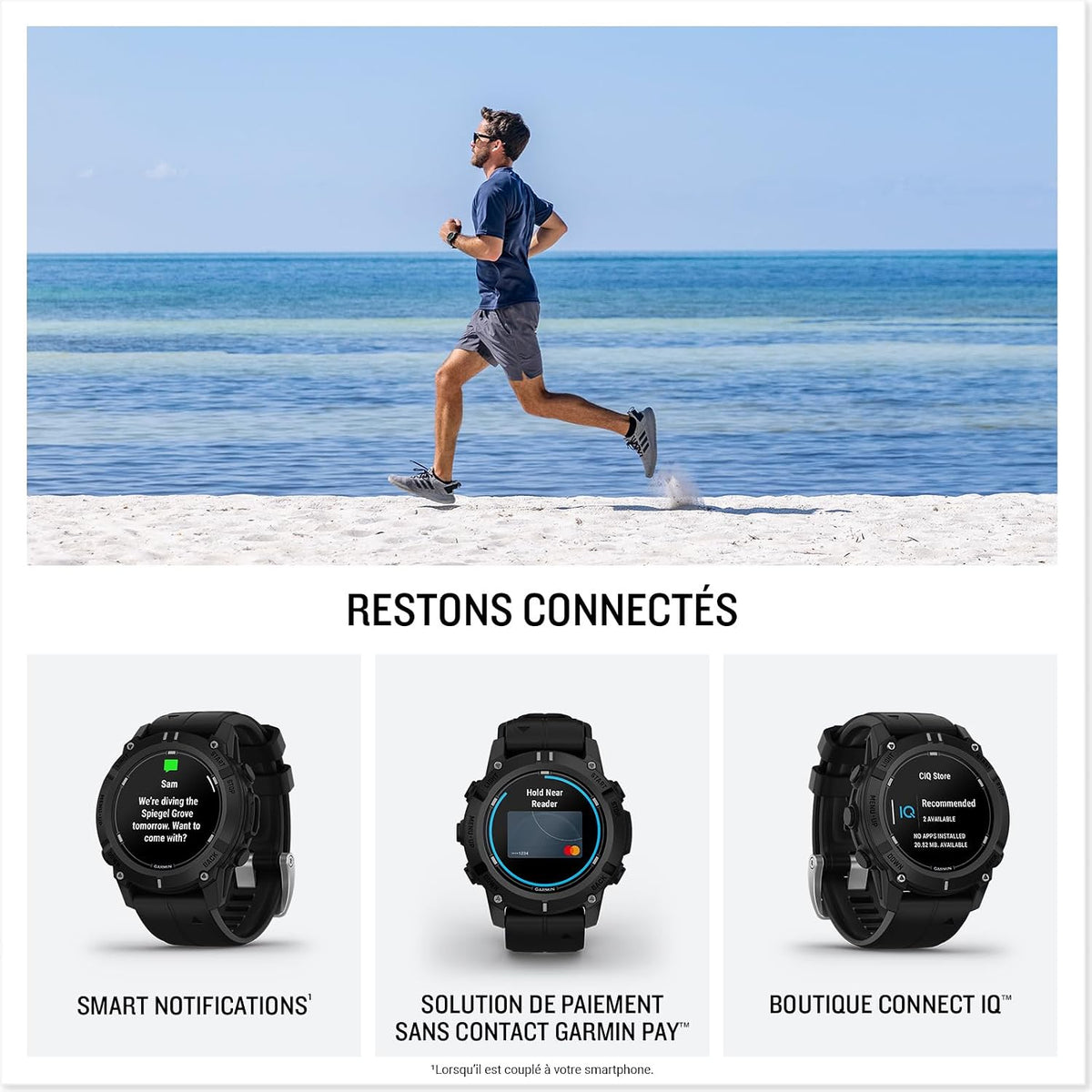 Garmin® Descent™ G2, Watch-Style Dive Computer, Bright AMOLED Display, Multiple Dive Modes, Health and Wellness Features, Black with Black Band