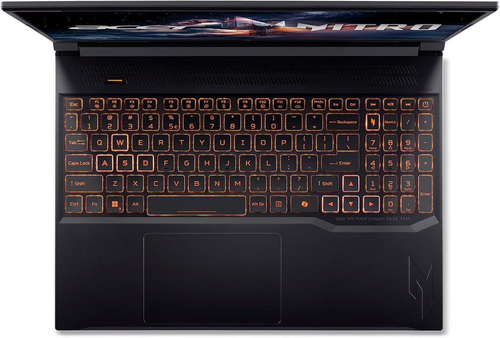 acer Nitro V Gaming Laptop | Intel Core 7 Processor 240H | NVIDIA GeForce RTX 5060 Laptop GPU | 16' WUXGA IPS 180Hz Display | 16GB DDR5 | 512GB Gen 4 SSD | Wi-Fi 6 | Backlit KB | ANV16-72-70F4