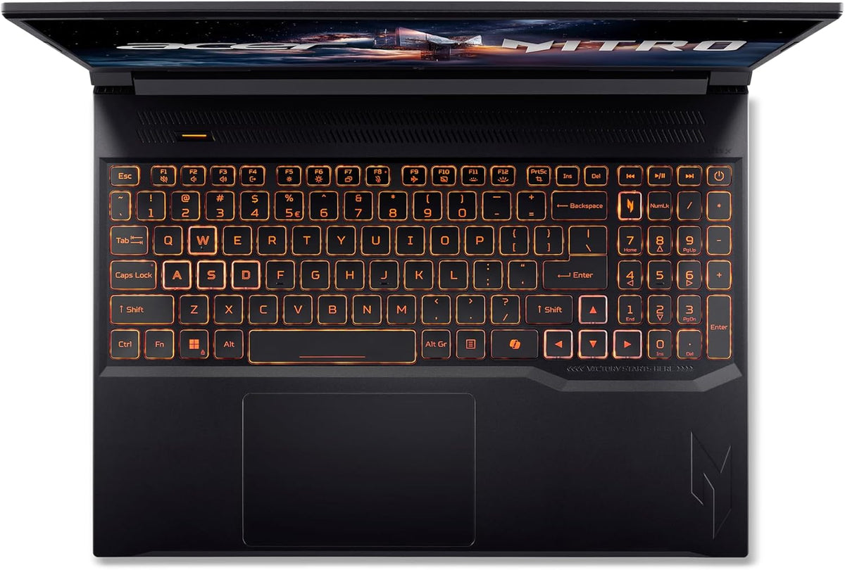 Acer Nitro V Gaming Laptop | Intel Core 7 Processor 240H | NVIDIA GeForce RTX 5050 Laptop GPU | 16' WUXGA IPS 180Hz Display | 16GB DDR5 | 1TB Gen 4 SSD | Wi-Fi 6 | Backlit KB | ANV16-72-73EW