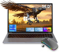 ZOLWAYTAC Gaming Laptop,Laptop,16GB RAM 512GB SSD(with TBW),N100 CPU(Up to 3.4GHz,12th),16' FHD,Aluminum Body,with WiFi/BT,Backlit Keyboard,Support Type C Charging,for Gaming,Business,Metallic Grey