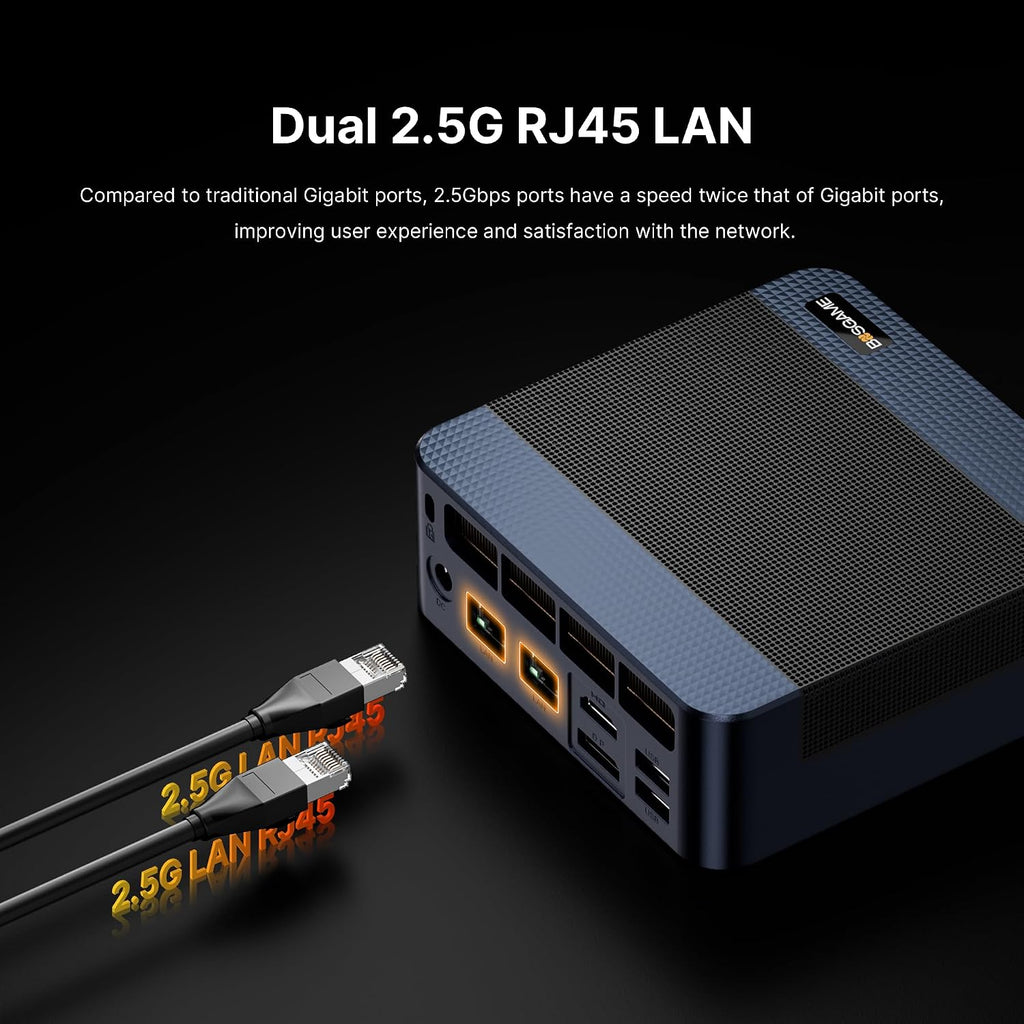 BOSGAME M4 Plus Mini PC Gaming, AMD Ryzen 9 7940HS (up to 5.2GHz) 32GB DDR5 1TB PCIe4.0 SSD Mini Computer, Mini PC 4K Display USB4 & Oculink, 2.5G Dual LAN, WiFi 6, BT5.2