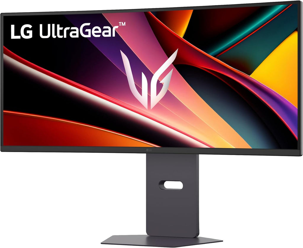 LG 34G600A-B 34-inch Ultragear WQHD (3440 x 1440) Curved Gaming Monitor 160Hz, AMD FreeSync Premium, HDR10, Built-in Speaker, Reader Mode, HDMI 2.1, DisplayPort, Tilt/Height/Swivel Stand, Black