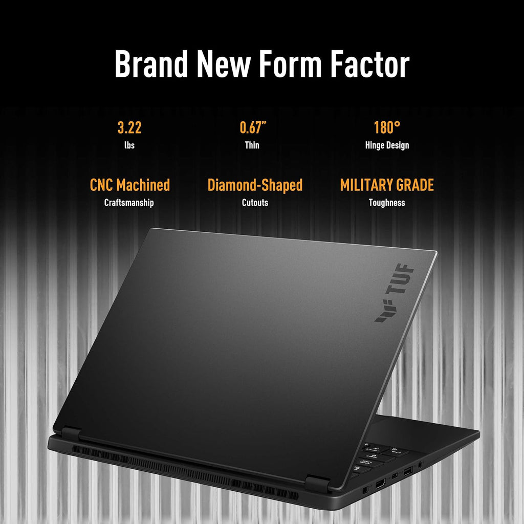 ASUS TUF Gaming A14 Copilot+ PC Gaming Laptop, 14' WQXGA 16:10 165Hz Display, AMD Ryzen™ AI 9 HX 370, NVIDIA® GeForce RTX™ 4060, 16GB LPDDR5X, 1TB PCIe® Gen 4.0 SSD, Wi-Fi 6E, Windows 11, FA401WV-WB94