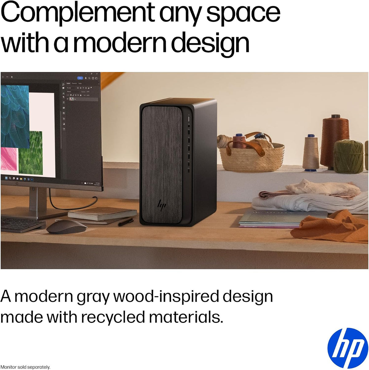 HP OmniDesk (Next-gen Envy) Tower Desktop Computer, AMD 6-Core Ryzen 7 8700G, 64GB DDR5, 1TB SSD, WiFi 6, Bluetooth 5.4, Dual 4K Support, Radeon 740M Graphics