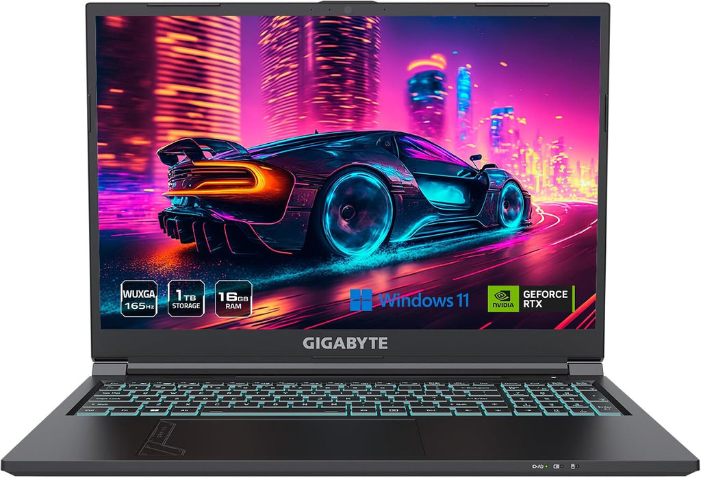 GIGABYTE - G6 (2024) Gaming Laptop - 165Hz 1920x1200 WUXGA - NVIDIA GeForce RTX 4060 - Intel i7-13620H - 1TB SSD with 16GB DDR5 RAM - Windows 11 Home (G6 KF-H3US854KH)