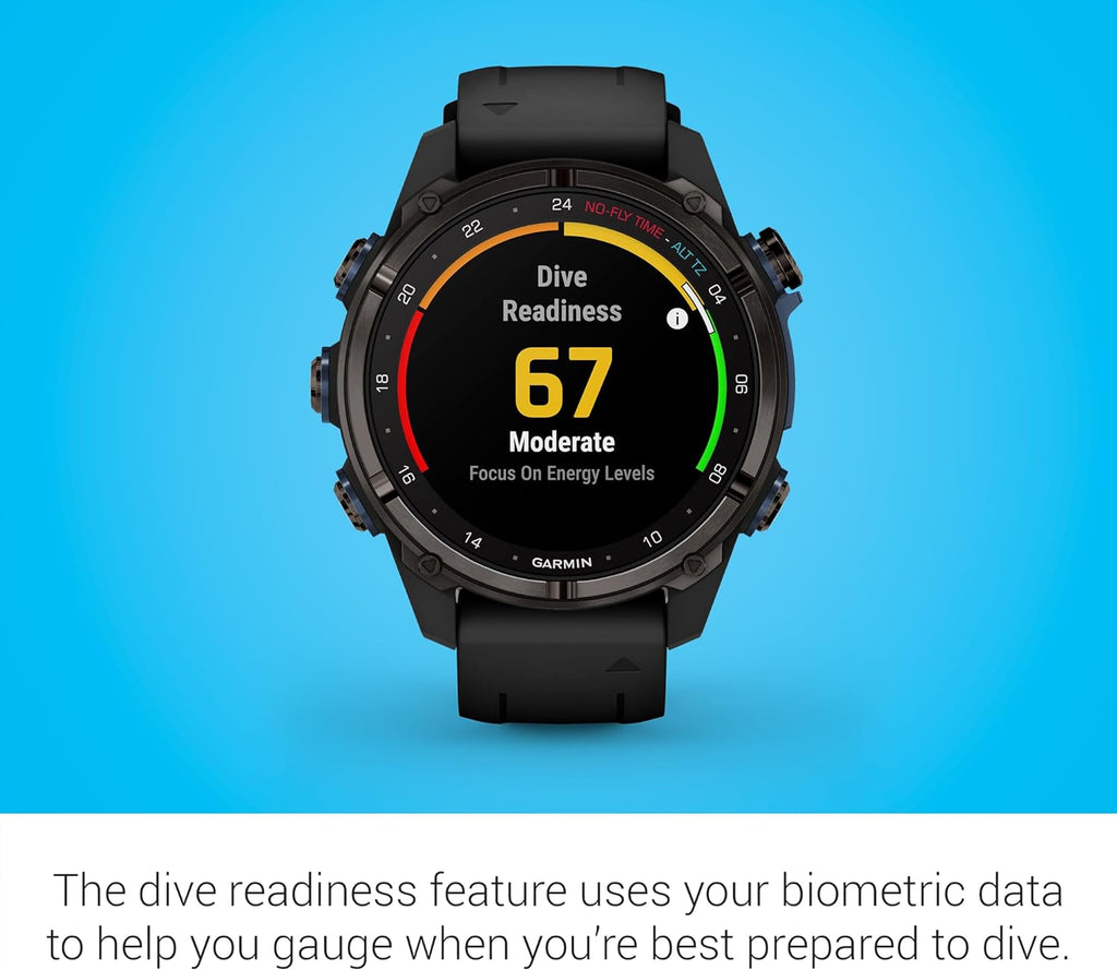 Garmin Descent™ Mk3i, Dive Computer and Multisport GPS Smartwatch, Air Integration, Black