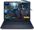 Dell Alienware 16X Aurora Gaming AI Laptop 16' WQXGA 240Hz (100% DCI-P3) Intel 24-core Ultra 9 275HX 32GB RAM 1TB SSD GeForce RTX 5070 (Up to 798 AI Tops) Thunderbolt Win11Pro
