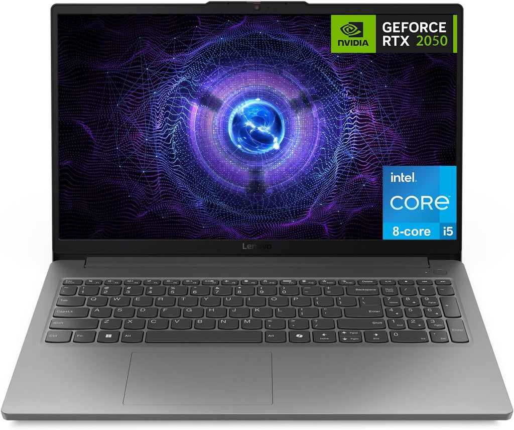 Lenovo LOQ Essential Gaming Laptop, 15.6' FHD 144Hz Display, 8-core Intel Core i5-12450HX, GeForce RTX 2050, 16GB DDR5, 1TB SSD, Wi-Fi 6, RJ-45, USB-C, HDMI, Card Reader, Non-Backlit, Win 11 Home