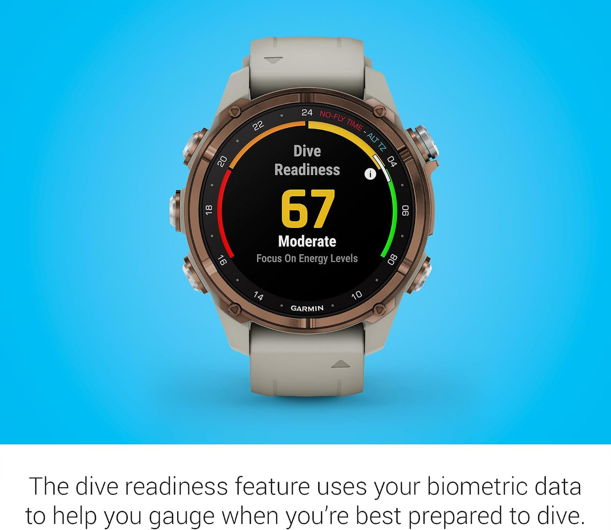 Garmin Descent™ Mk3i, Dive Computer and Multisport GPS Smartwatch, Air Integration, French Gray