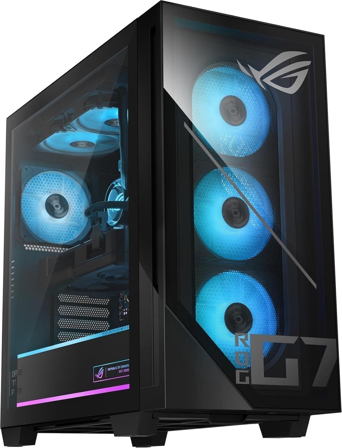 ASUS ROG Strix G700 Desktop 11TB Storage + SSD 128GB DDR5 RAM Win 11 Pro (Intel 15th gen Core Ultra 9 Processor Turbo Boost to 6.00GHz, NVIDIA GeForce 4060Ti RTX 8GB GDDR6) Gaming PC Computer G700TF