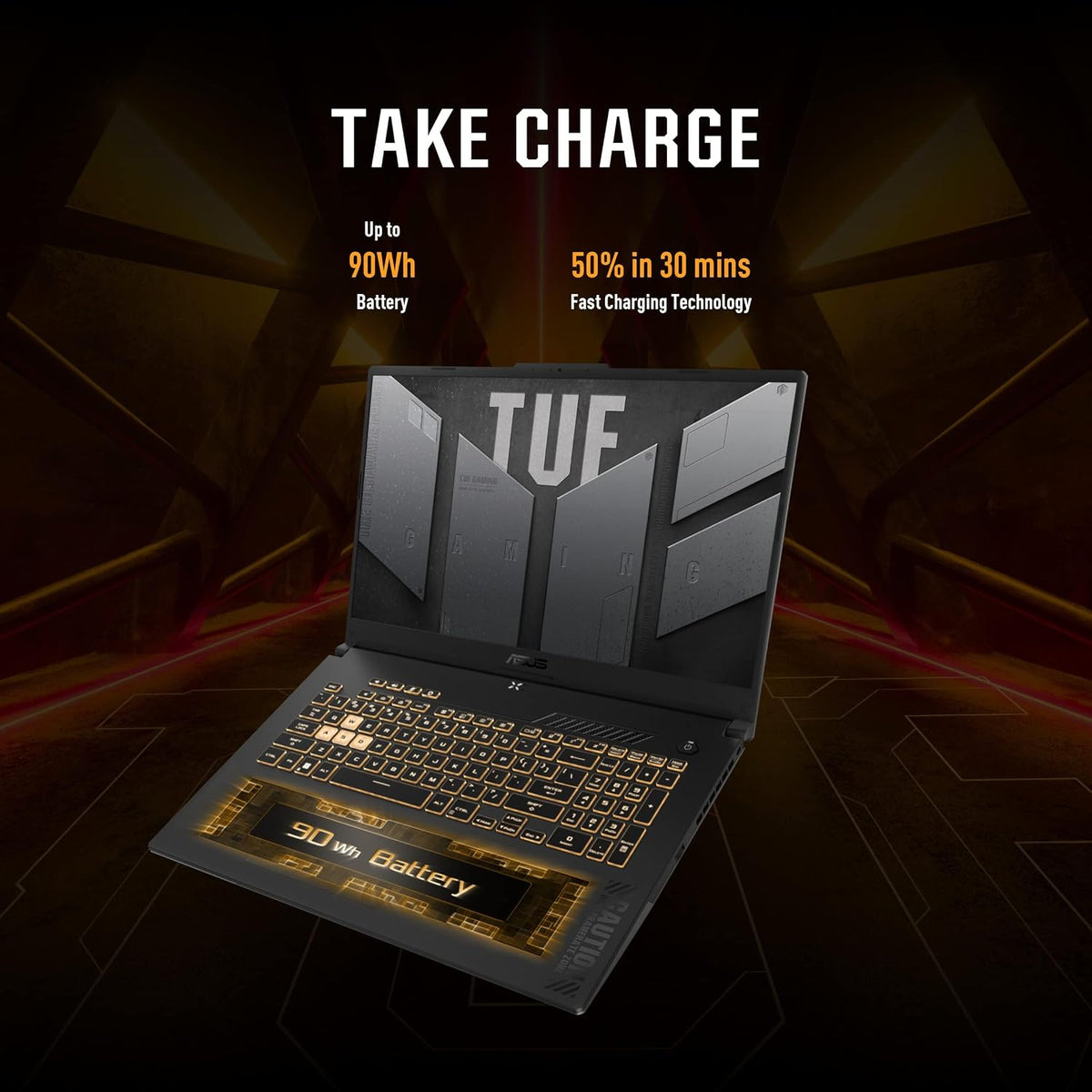 ASUS TUF Gaming F17 (2023) Gaming Laptop, 17.3â€ FHD 144Hz Display, GeForce RTX 3050, Intel Core i5-12500H, 16GB DDR4, 512GB PCIe SSD, Wi-Fi 6, Windows 11, FX707ZC-ES53,Mecha Gray