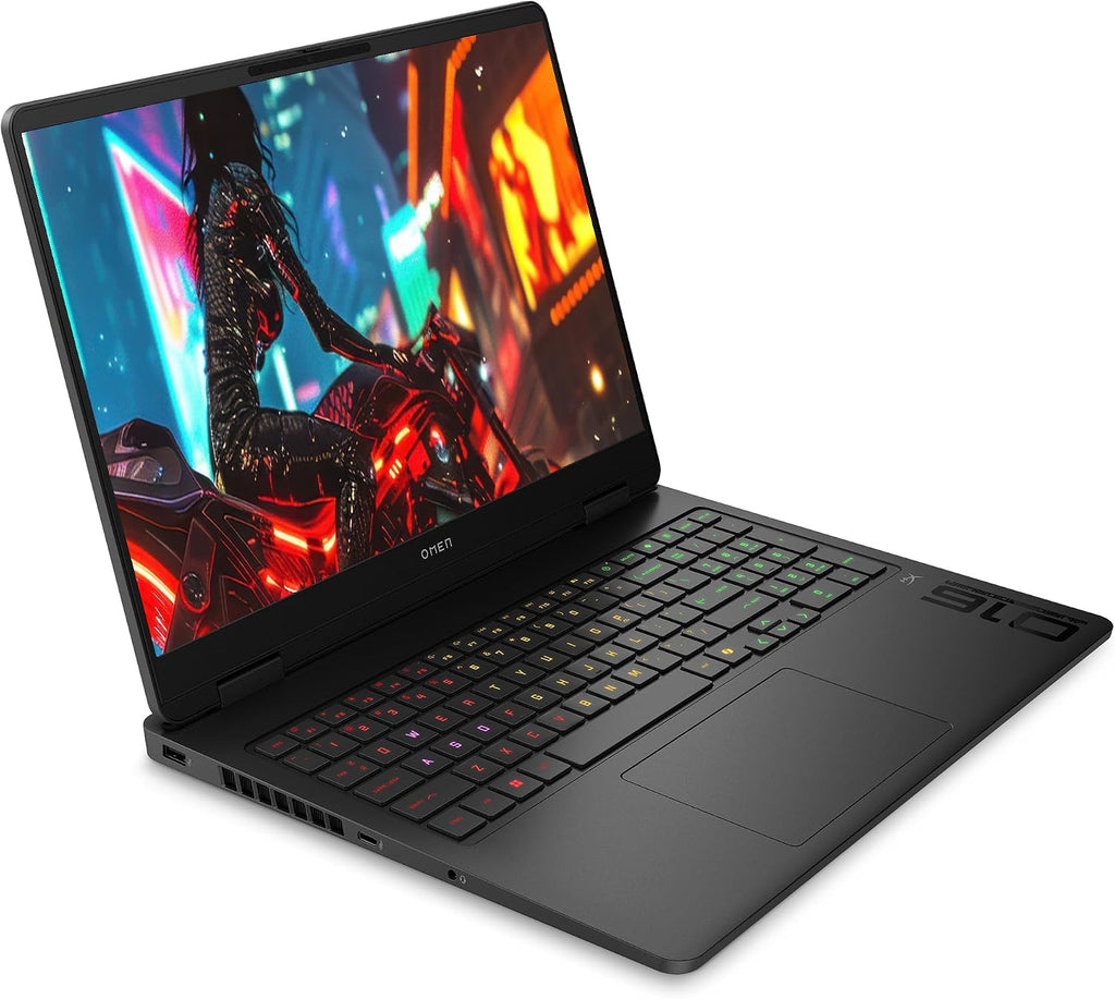 HP OMEN Gaming Laptop, AMD Ryzen 9-8940HX, 32 GB DDR5 RAM, 1 TB PCIe SSD, 16' 2K (1920x1200) 144Hz Display, Nvidia G-Force RTX 5060, Backlit Keyboard, W11 Pro, Shadow Black