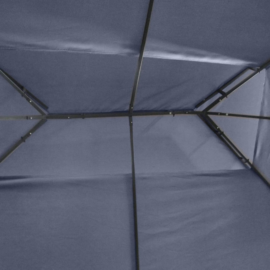Outsunny 10' x 13' Patio Gazebo, Double Roof Outdoor Gazebo Canopy Shelter with Screen Decorate Corner Frame, for Garden, Lawn, Backyard and Deck, Gray