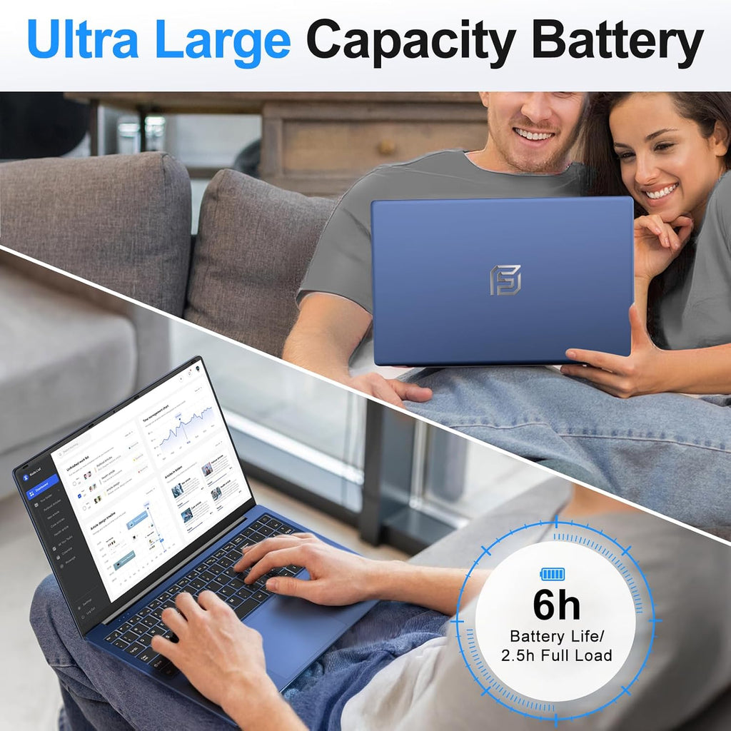 NIAKUN 2026 Gaming Laptop,16 Inch Laptops Computer with Windows 11 Pro & Microsoft Office,16GB RAM 1TB SSD,Intel N150(4C/4T),Backlit Keyboard,Mini HDMI,cam|Mic,Portable Thin for College,Work,Student
