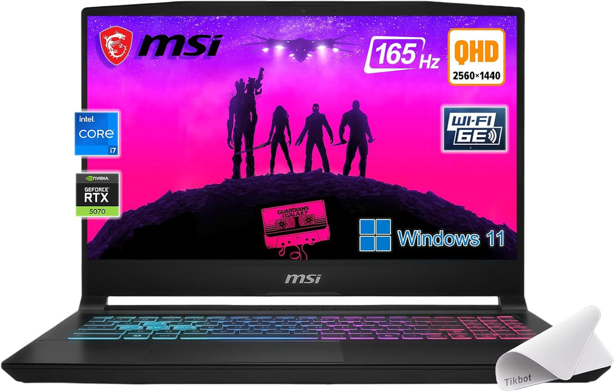 msi Katana 15 15.6' 165Hz QHD Gaming Laptop: Intel Core i7-14650HX, NVIDIA Geforce RTX 5070-Window 11-W/Mouse Pad (16GB RAM | 1TB PCIE SSD)