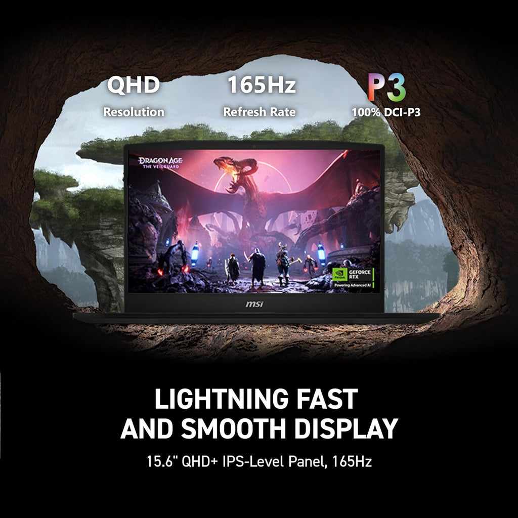 msi Katana 15 HX 15.6' 165Hz QHD+ Gaming Laptop: Intel Core i9-14900HX, NVIDIA Geforce RTX 5070, 32GB DDR5, 1TB NVMe SSD, RGB Keyboard, Win 11 Home: Black B14WGK-016US
