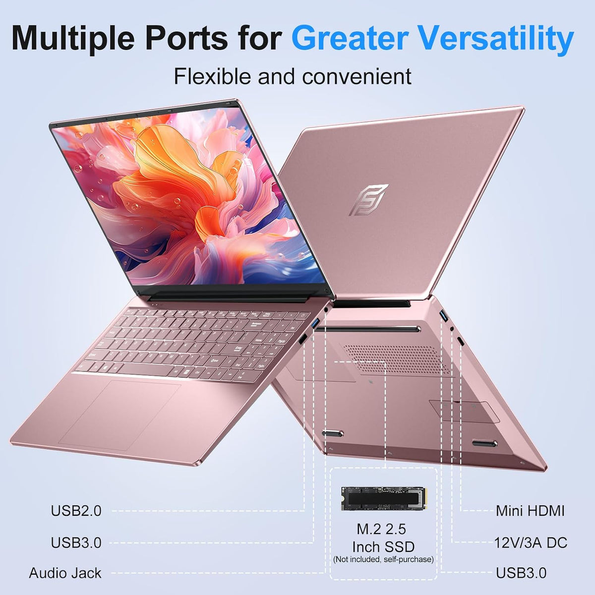 2026 Gaming Laptop,16 Inch Laptops Computer with Windows 11 Pro & Microsoft Office,16GB RAM 512GB SSD,Intel N150(4C/4T),Backlit Keyboard,Mini HDMI,cam|Mic,Portable Thin for College,Work,Student