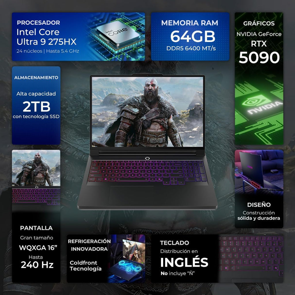 Lenovo Legion PRO 7I 16 Gaming Laptop Computer - Eclipse Black