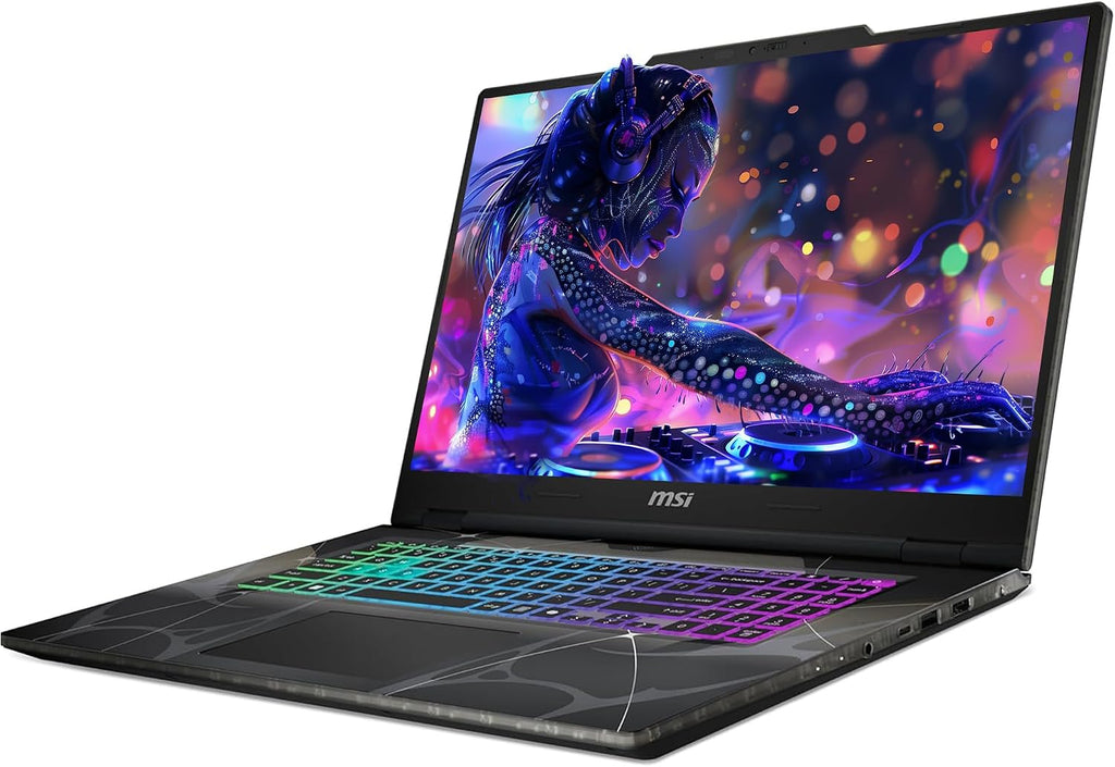 msi Cyborg 17 Gaming Laptop, Intel 7-240H, 96 GB DDR5 RAM, 4 TB PCIe SSD, 17.3' FHD (1920x1080) 144Hz Display, Nvidia G-Force RTX 5060, 4-Zone RGB Keyboard, W11 Home, Translucent Black