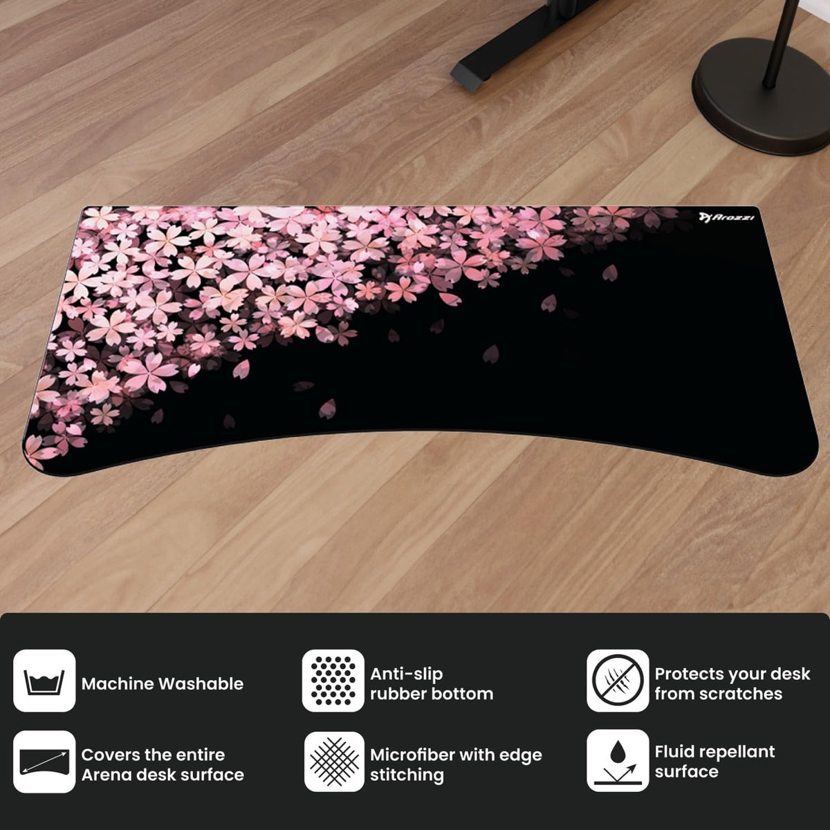 Arozzi Arena GamingDesk Mat, Full Surface CustomDesk Pad, Interchangeable, Water Resistant & Washable ComputerDesk Mouse Pad with Stitched Edges (D025)