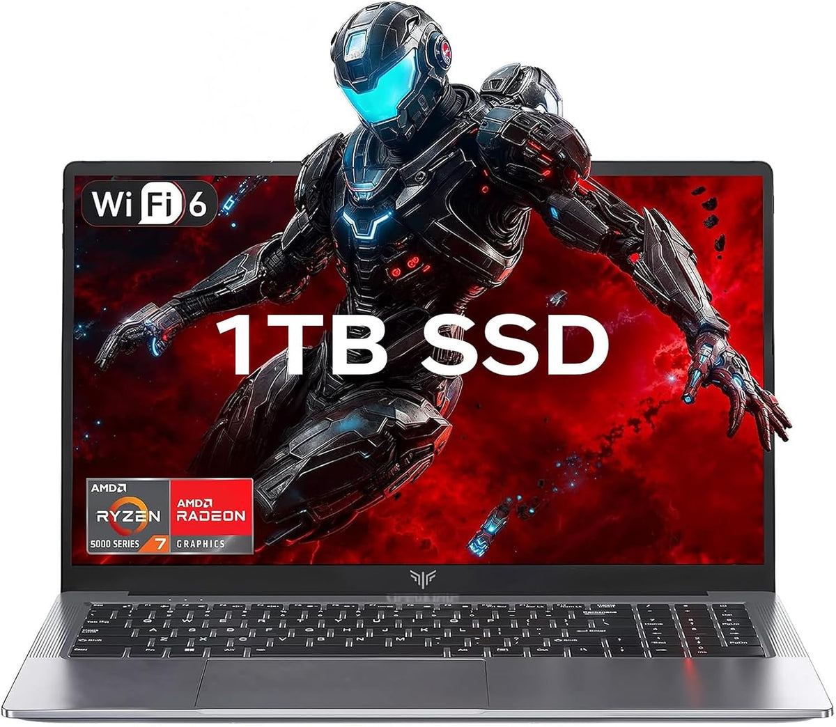 KAIGERR Light Gaming Laptop, 1TB NVMe SSD 16GB RAM Laptop Computer with AMD Ryzen 7 5825U(8C/16T, Up to 4.5GHz), 15.6inch Windows 11 Laptop, Radeon RX Vega 8 Graphics,WiFi 6 for Creative & Business