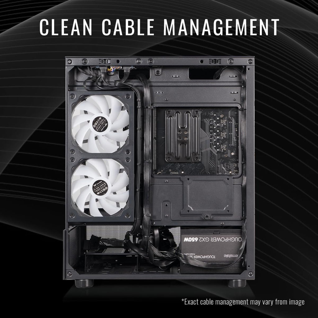 Thermaltake LCGS View 7660-170 Gaming Desktop (AMD Ryzen™ 5 7600X, ToughRam 32GB DDR5 6000MT/s RGB Memory, NVIDIA GeForce® RTX 5060, 1TB NVMe M.2, WiFi, Windows 11) V17B-B650-560-LCS
