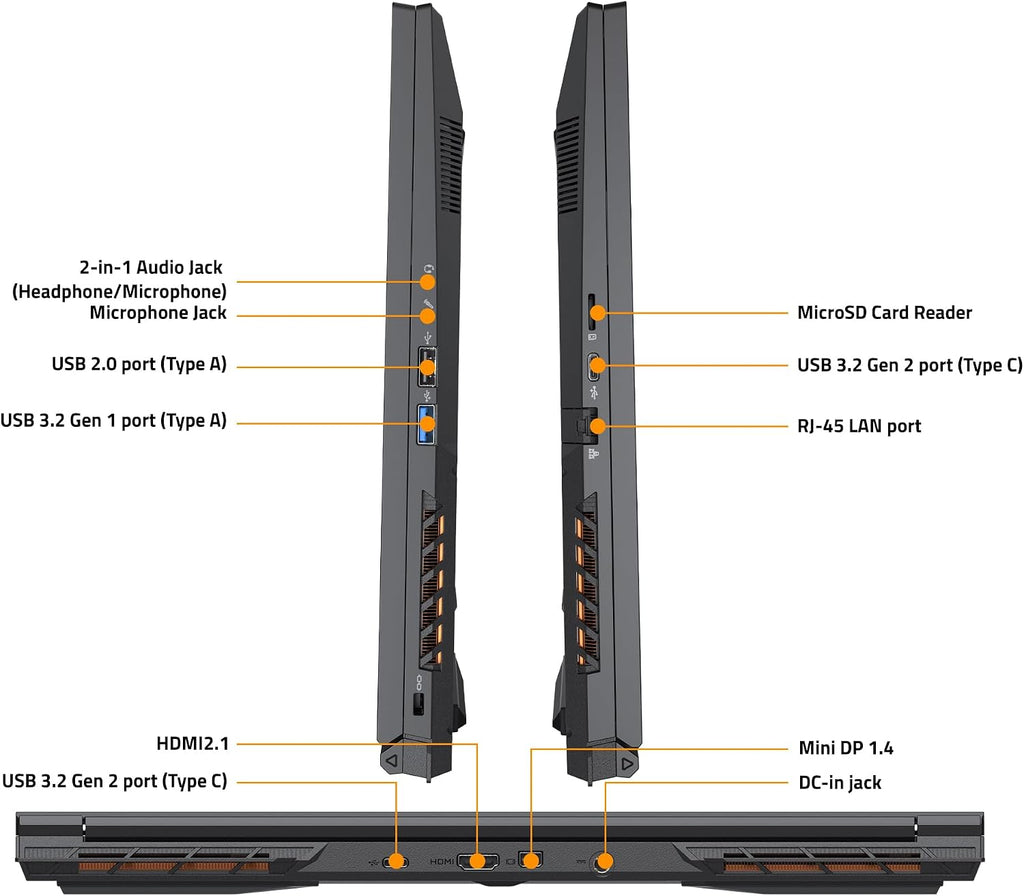 GIGABYTE G6 KF: 16' FHD 1920x1200 165Hz - NVIDIA GeForce RTX 4060 Laptop GPU - Intel Core i7-13620H - 16GB DDR5 RAM - 512GB SSD - Win11 Home - Gaming Laptop (G6 KF-H3US853SH)