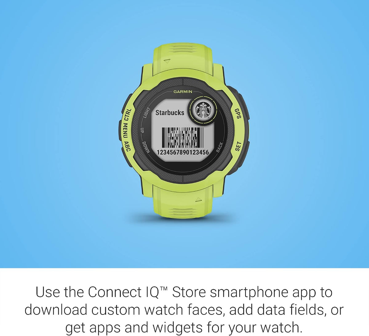 Garmin Instinct 2, Rugged GPS Outdoor Watch, Multi-GNSS Support, Tracback Routing, Electric Lime (Renewed)
