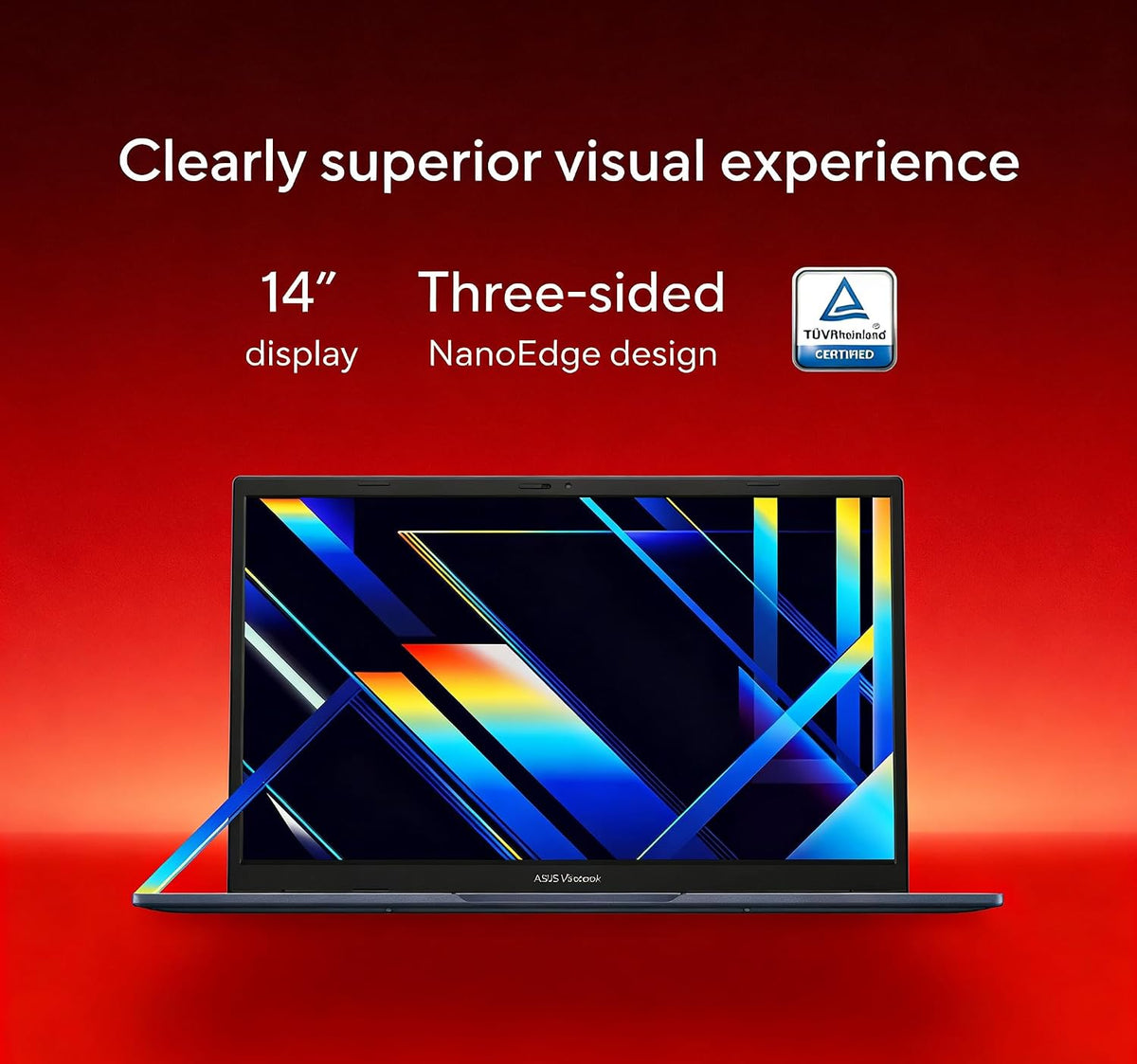 ASUS Vivobook 14' FHD Laptop for Student Business Home School, Intel 10-Core i5-1334U, 24GB RAM 1TB SSD, Numeric Keypad, Private Webcam, Windows 11