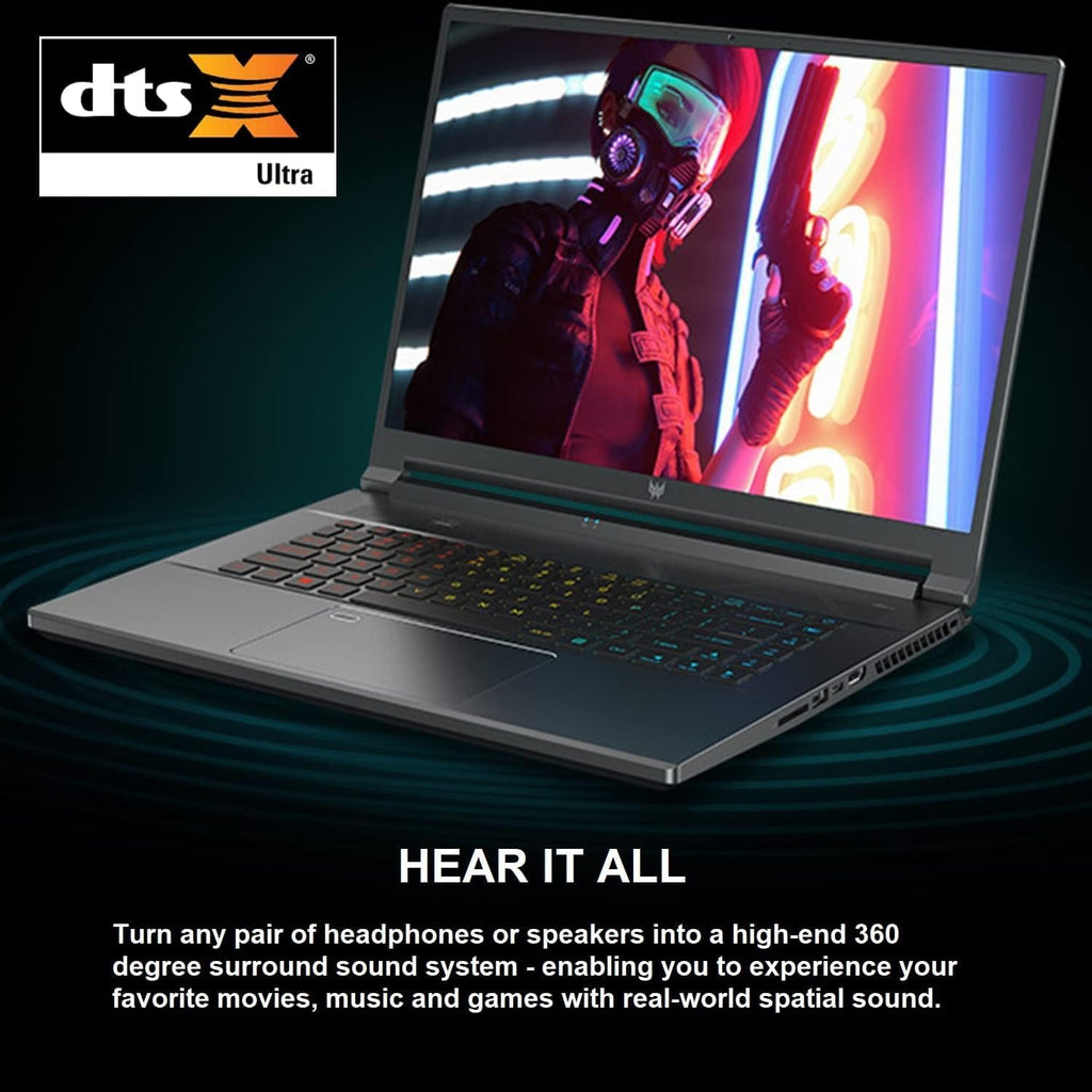acer Predator Triton 500 SE Gaming Creator Laptop,16' WQXGA 240Hz G-SYNC, Intel i7-12700H, GeForce RTX 3070Ti, 16GB LPDDR5, 1TB Gen 4x4 SSD, Killer Wi-Fi 6E, Fingerprint Reader, Backlit Keyboard, MP
