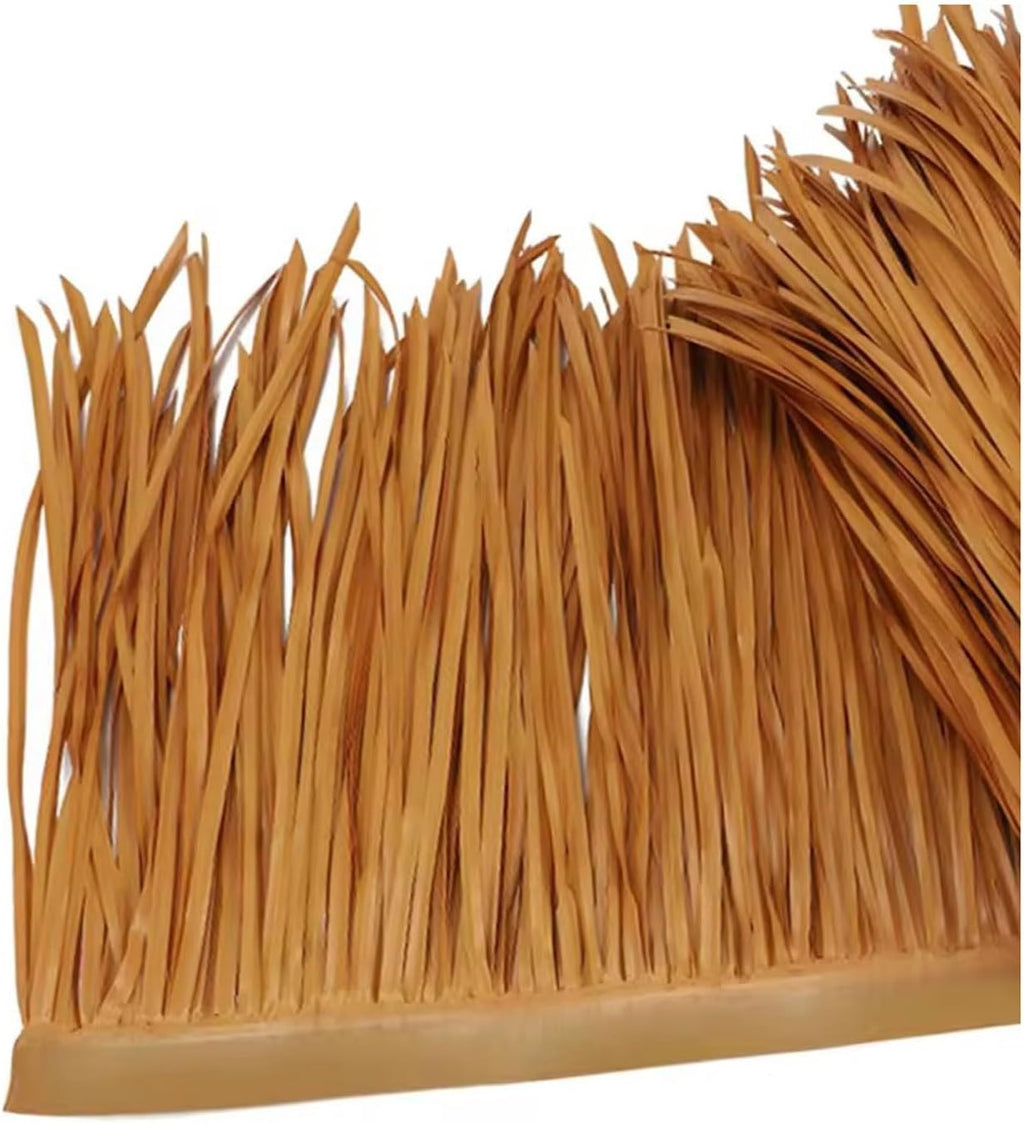 Mexican Straw Roof Thatch-Artificial Sheet For Tiki Bar Hut, Weatherproof Outdoor Umbrella, Garden Pavilion, Patio Or Fence Decoration, Palm Leaf Style, Eco-Friendly Artificial Roofing Roll 1x0.5m(1.6