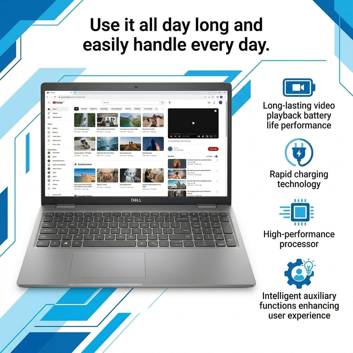 Dell 5520 Latitude Laptop 15.6' FHD Touch Screen (1920 x 1080) Notebook, 11th Gen Intel Core i5-1145G7, 16GB RAM, 512G M.2-NVMe, Thunderbolt, HDMI, Type-C, Webcam, Windows 11 Pro (Renewed)