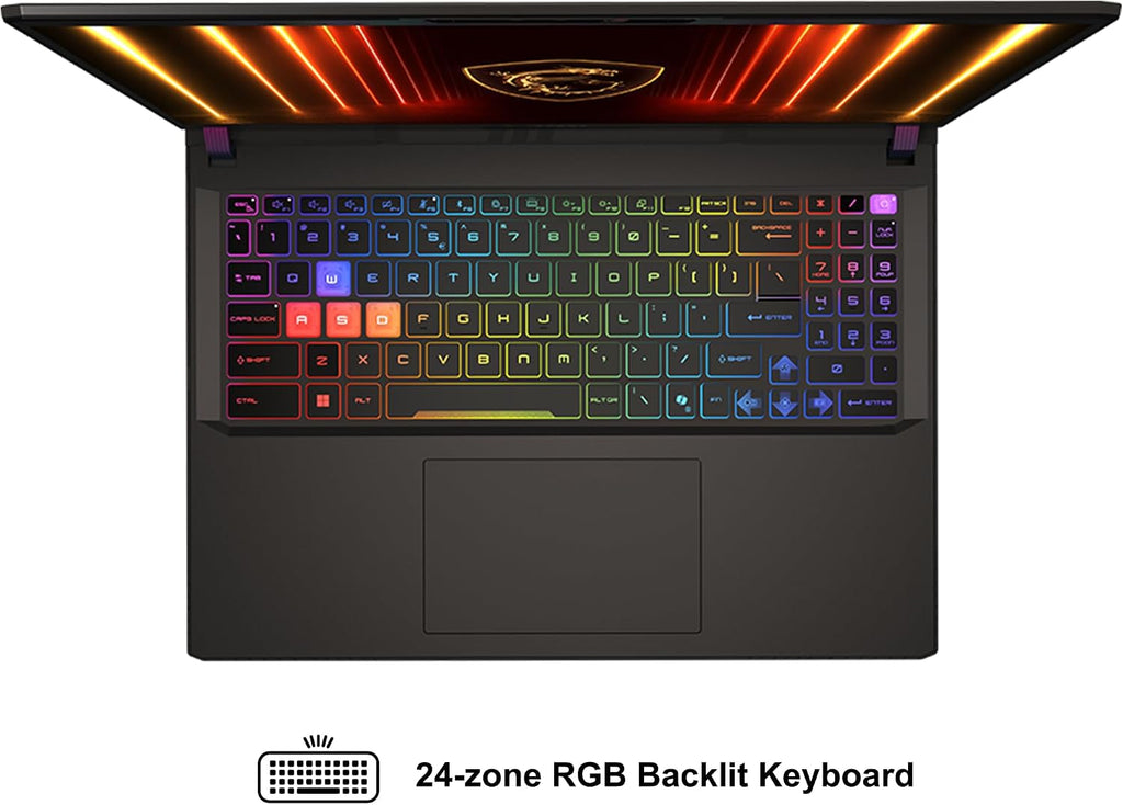 msi Vector A16 HX Gaming Laptop 16' QHD+ IPS 240Hz AMD 16-core Ryzen 9 HX (Up to 5.3GHz) 32GB RAM 2TB SSD GeForce RTX 5070 Ti (Up to 992 AI Tops) RGB Backlit Thunderbolt Win11 ICP Hub PC