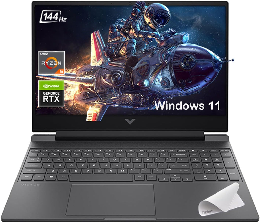 HP Victus 15.6' 144Hz Full HD Gaming Laptop - AMD Ryzen 7 7445HS - NVIDIA GeForce RTX 4050-Windows 11-Copilot-with Mouse Pad (32GB RAM |2TB PCIe SSD+Mouse pad)